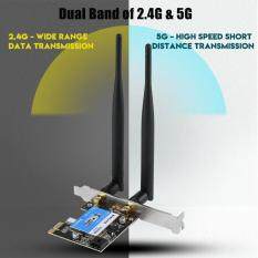 433Mbps PCIE Network Card Dual Band 2.4G/5G + Bluetooth 4.0 Network Card for Desktop