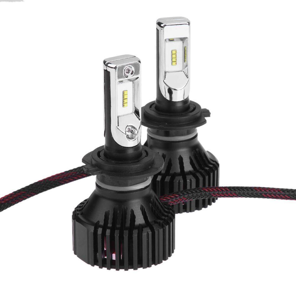 DICN 1 Pair Universal 9-32V 6500K T8 ZES H7 LED Car Auto Headlight Head Lamp Bulbs