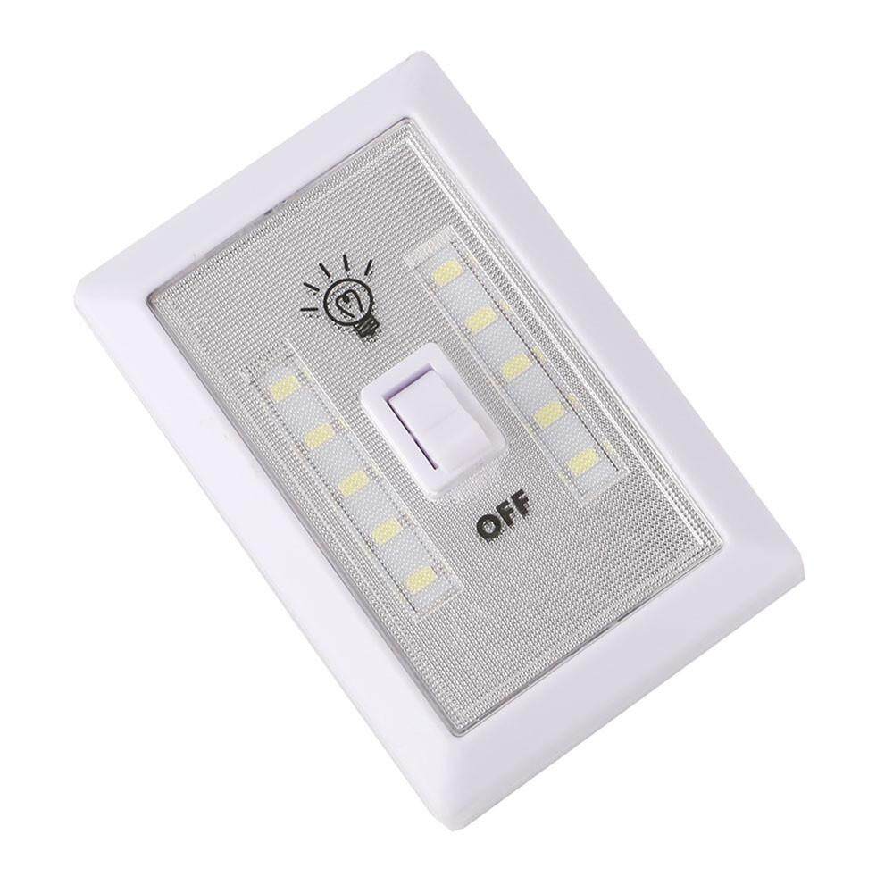 JY Không Dây COB LED Dán Tường Có Đèn Công Tắc Hoạt Động Bằng Pin Tủ Quần Áo Đèn Ngủ Ban Đêm