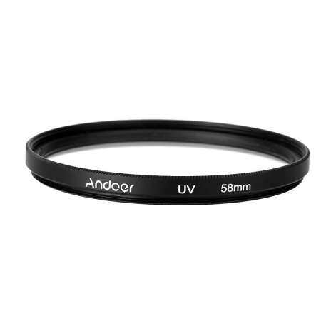 Andoer 58 มิลลิเมตร UV Ultra - VIOLET FILTER ตัวป้องกันเลนสสำหรับ DSLR Canon Nikon Camera