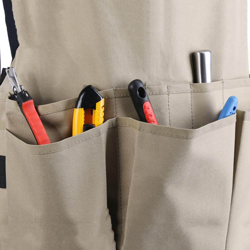 14 Pockets Technician Carpenter Car Repair Garden Tool Apron Work Clothes