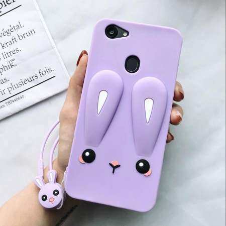 คุณภาพดีๆ กระต่ายน่ารักซิลิโคนสายคล้องแบบมีเคสป้องกัน 3D เคสลายการ์ตูนสำหรับ Vivo Y53
ลดราคามากๆ