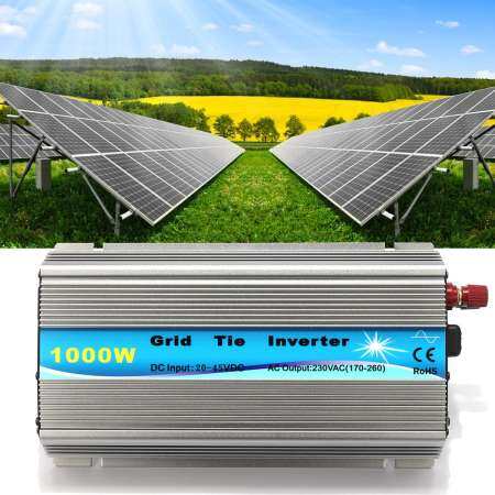 1000W Grid Tie Inverter 230V MPPT Pure Sine Wave Inverter 50Hz/60Hz ประหยัดค่าไฟ 400-700 ต่อเดือน รับประกันศูนย์ไทย