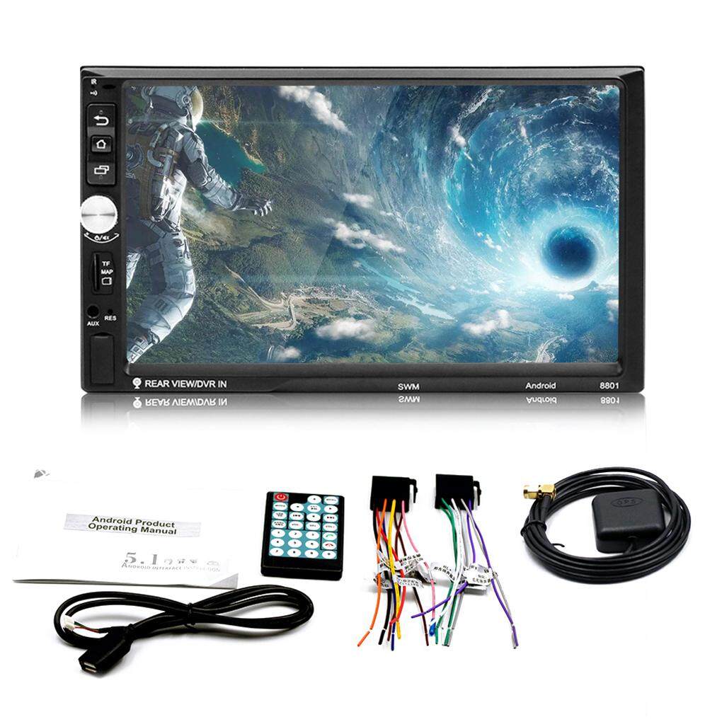 Android 7.1 Double 2 DIN 7/" Quad Core 3G Car Stereo MP5 Player WIFI GPS FM Radio