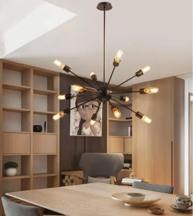 Sputnik Chandelier Star Ceiling Light Industrial Loft Pendant Lights Modern Lighting Vintage Wrought Iron Lamp Fixture Black Chrome Bronze Lazada Ph - Black Chrome Ceiling Light Switch Sputnik Chandelier Star Ceiling Light Industrial Loft Pendant Lights Modern Lighting Vintage Wrought Iron Lamp Fixture Black Chrome Bronze Lazada Ph - Black Chrome Ceiling Light Switch