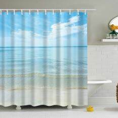 ABH Seaside Scenery Digital Printing Shower Curtain (Size M:165X180CM) – intl