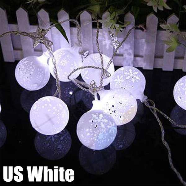 KCASA CSL-7 Gardening 5M 20LED String Light Snow Ball Shape Holiday Garden Party Wedding Decoration