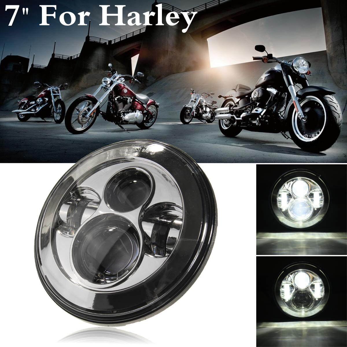 7 Inch Chrome Máy Chiếu HI/Lo ĐÈN Pha LED Ánh Sáng Đèn cho Harley/Jeep Wrangler