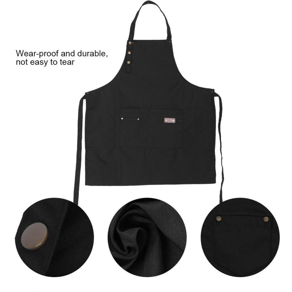 epayst Adjustable Buckles Style Canvas Apron Kitchen Cooking Coffee Shop Waitress Work Uniform