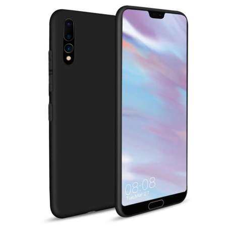 สำหรับ Huawei P20 สีทึบบางเฉียบขัดกลับนุ่มกรณี - นานาชาติ
