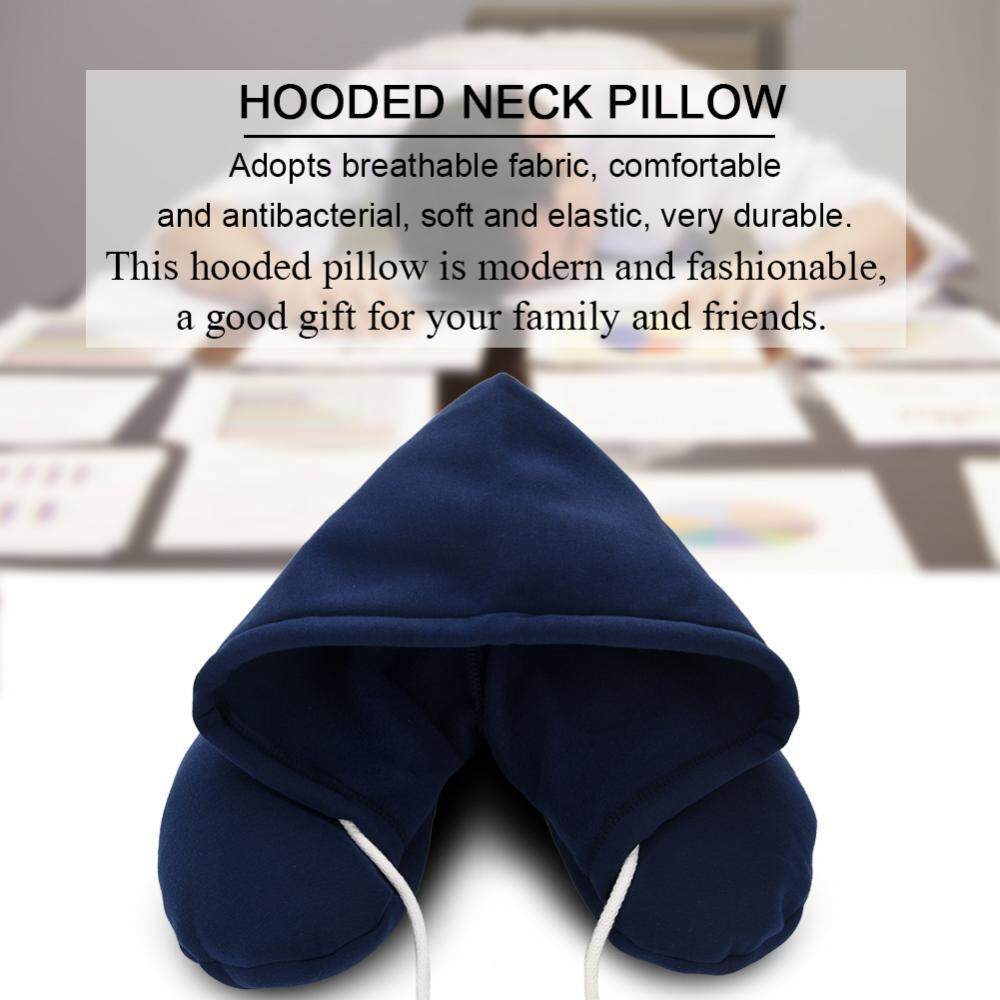 epayst【clearance sale+ready stock】Comfortable Hooded Neck Cervical Pillow Portable Travel Office U Shaped Rest Cushion