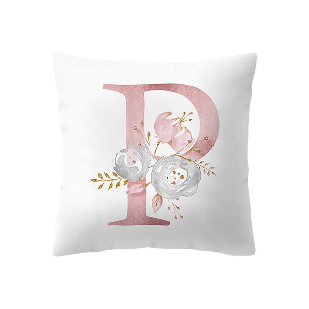 Hotilystore 45X45 CM คินเดอร์ Zimmer ตกแต่งสั้นๆ Kissen ภาษาอังกฤษตัวอักษรปลอกหมอนข้าง