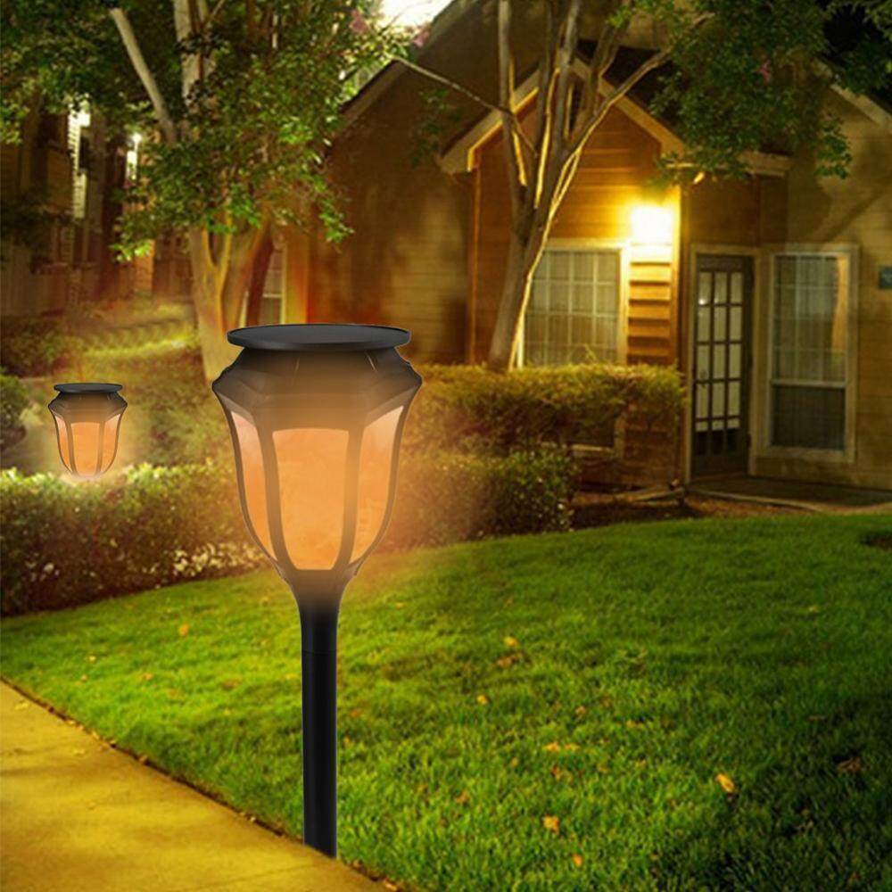 epayst [Buy 1 Get 1 Free Bee Shape String Lights] Solar Path Garden Torch Light 96 LED Waterproof Landscape Yard Decorative Lamp