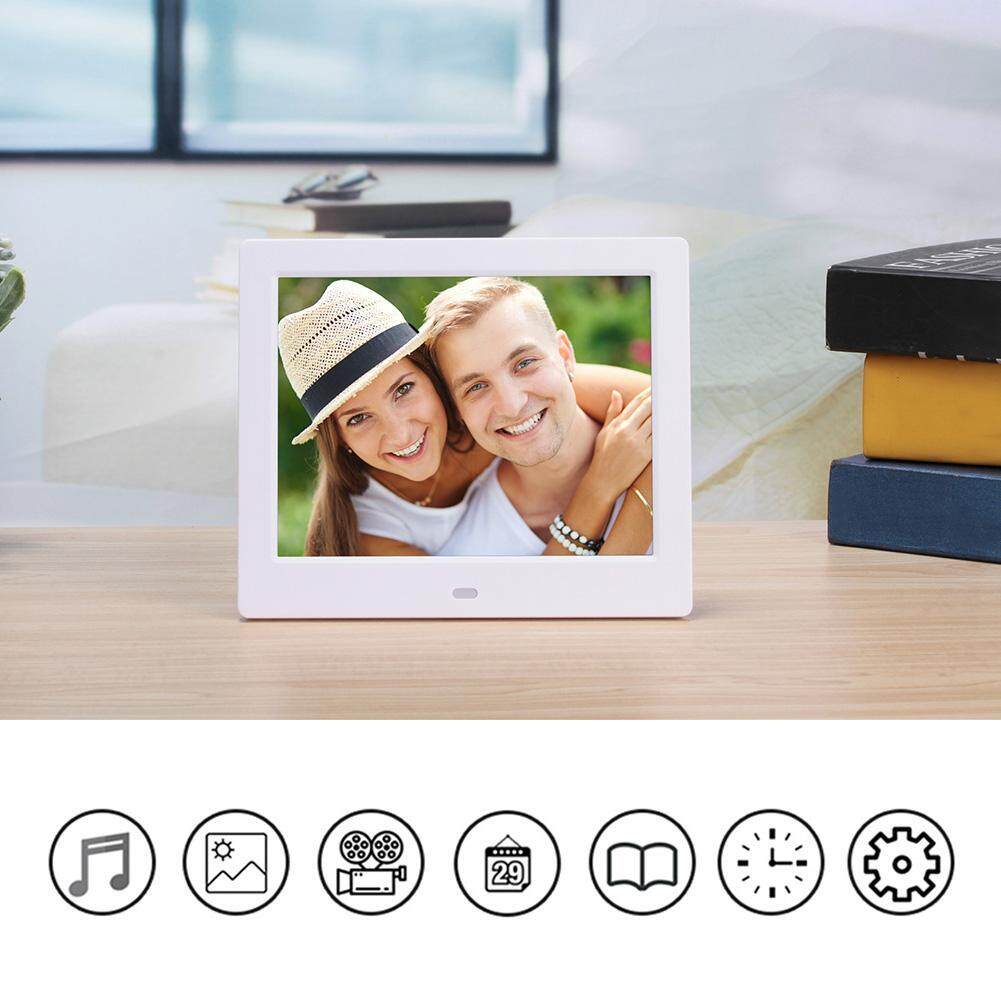 8 Inch Digital Photo Frame 1024x768 LED Electronic Movie Player Alarm Clock