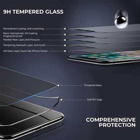 Kobwa Full Screen 10D Curved Tempered Glass Screen Protective Film Protector for IPhone 6s 6splus 7 8 7plus 8plus X Iphone Tempered Screen Protective