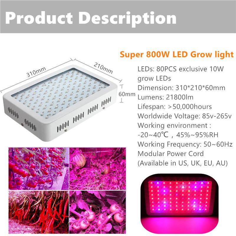 800 wát LED Phát Triển Đèn Trong Nhà Thủy Canh Y Tế Vật Có Veg Suốt Bảng Điều Khiển Đèn