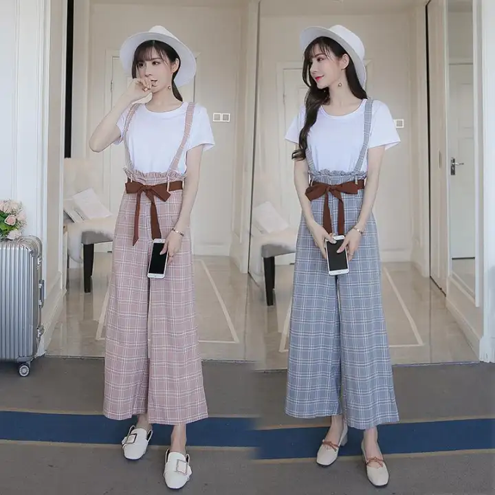high waisted jumpsuit with suspenders