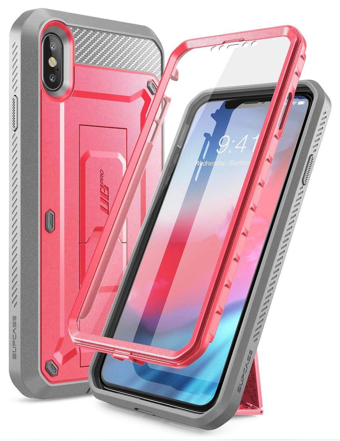 For iPhone XS Max case SUPCASE Full-Body Rugged Clip Holster Case Cover with  Screen Protector & Kickstand