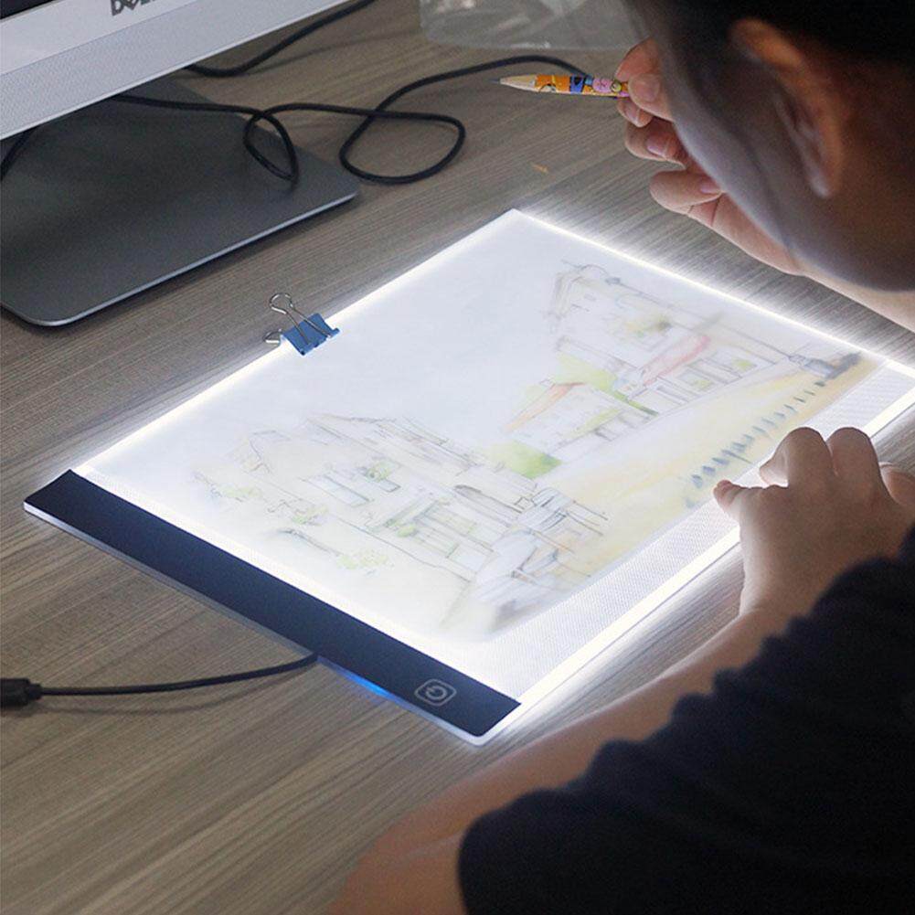 A4 LED Cartoon Light Tablet Pad USB Charging Copyboard Facsimile Board Light Table Gift Specification:A4 (dimmable) + 1.5m USB cable (without charging head)