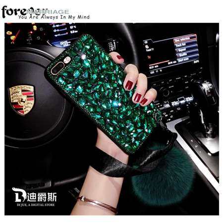 สำหรับซัมซุงกาแล็คซี่ S6 EDGE PLUS Luxury เพชรพลอยเทียมบลิงโปร่งใส TPU กรณีครอบคลุม