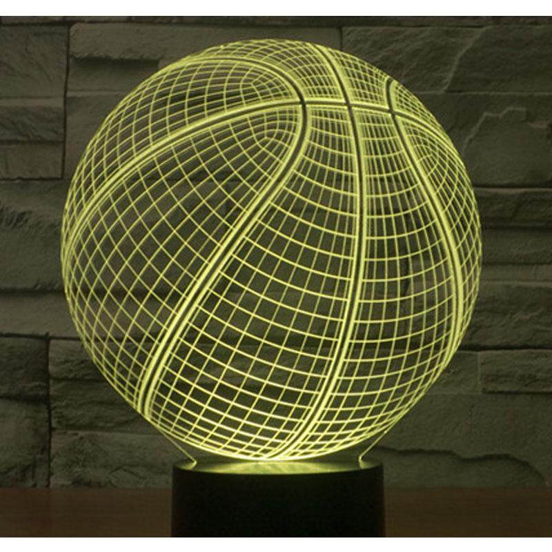 Colorful Touch Decorative Table Lamp Basketball Night Light Stereo Table Lamp