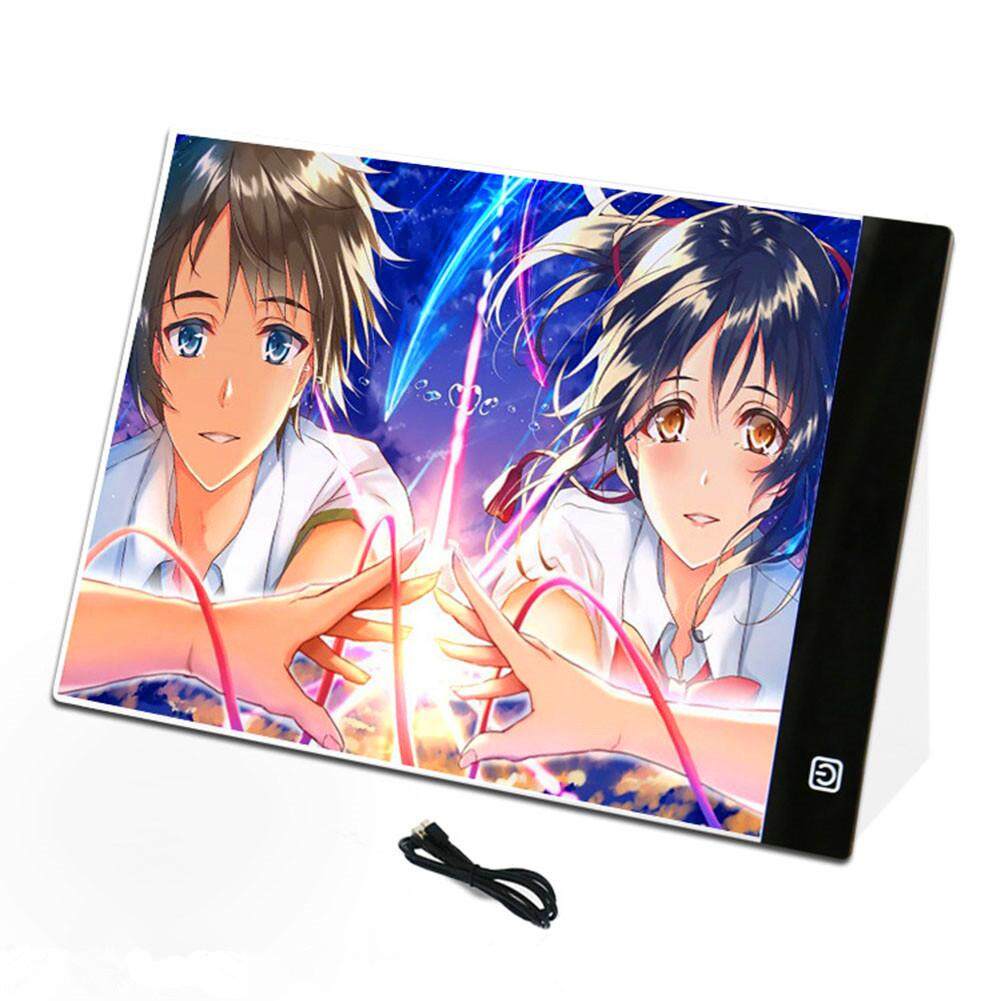 A4 LED Cartoon Light Tablet Pad USB Charging Copyboard Facsimile Board Light Table Gift Specification:A4 (dimmable) + 1.5m USB cable (without charging head)