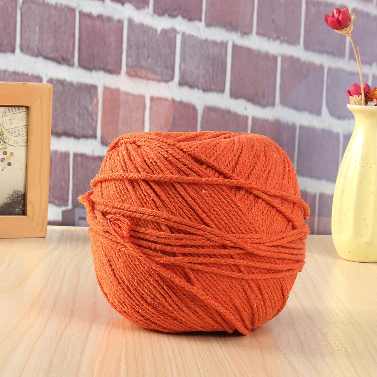 260M DIY Long Macrame Colorful Cotton Twisted Cord Rope Crafts Macrame ...
