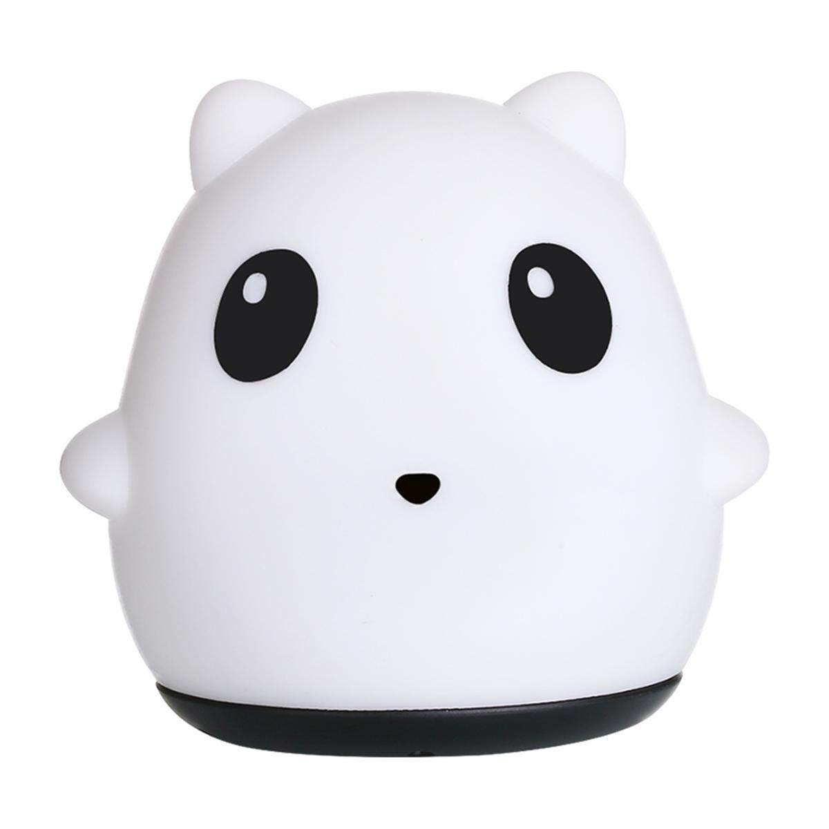 7-Color Soft Silicone Panda Night Light LED Sleeping Lamp Baby Nursery Breathing - intl