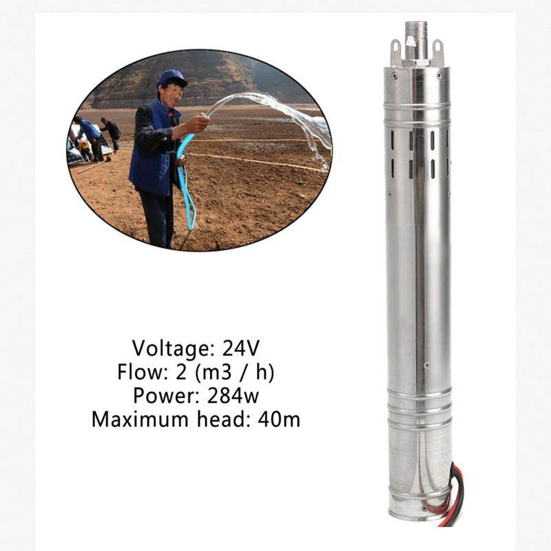 24 V 3M3/H 40 M Brushless สกรูสแตนเลสพลังงานแสงอาทิตย์ความลึกได้ดีซึ่งจุ่มในน้ำปั๊มน้ำ (Silver) 24 V 3M3/H 40 M Brushless สกรูสแตนเลสพลังงานแสงอาทิตย์ความลึกได้ดีซึ่งจุ่มในน้ำปั๊มน้ำ (Silver)