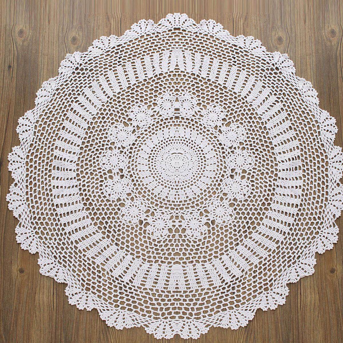 ĐẦM REN VINTAGE Vòng Tay Móc Khăn Trải Bàn Bàn Doily Doilies Trang Trí Nhà