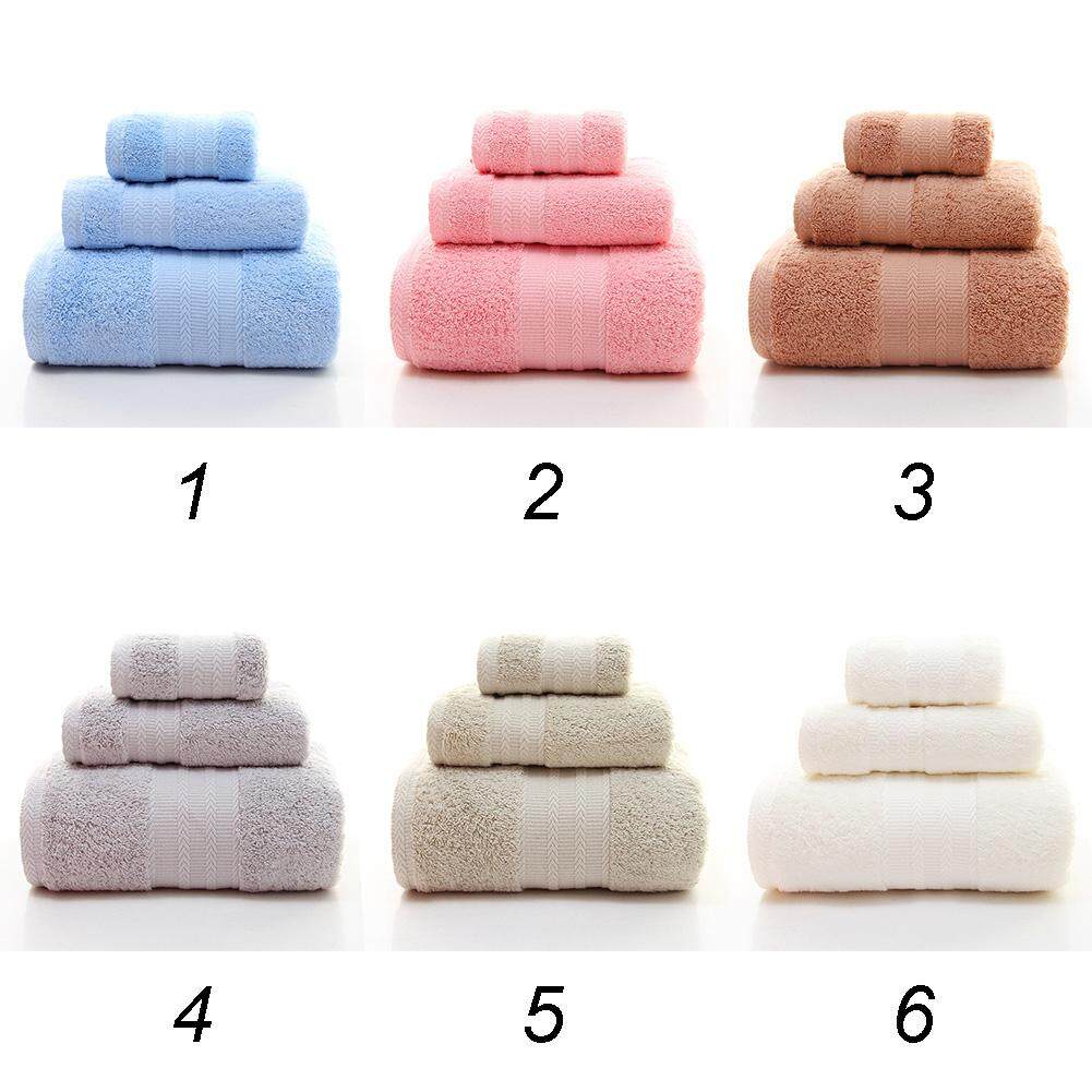 3 Du Lịch Tắm Cotton Ai Cập Giặt Khăn Bộ Sen Tắm Cao Cấp Mặt Mềm