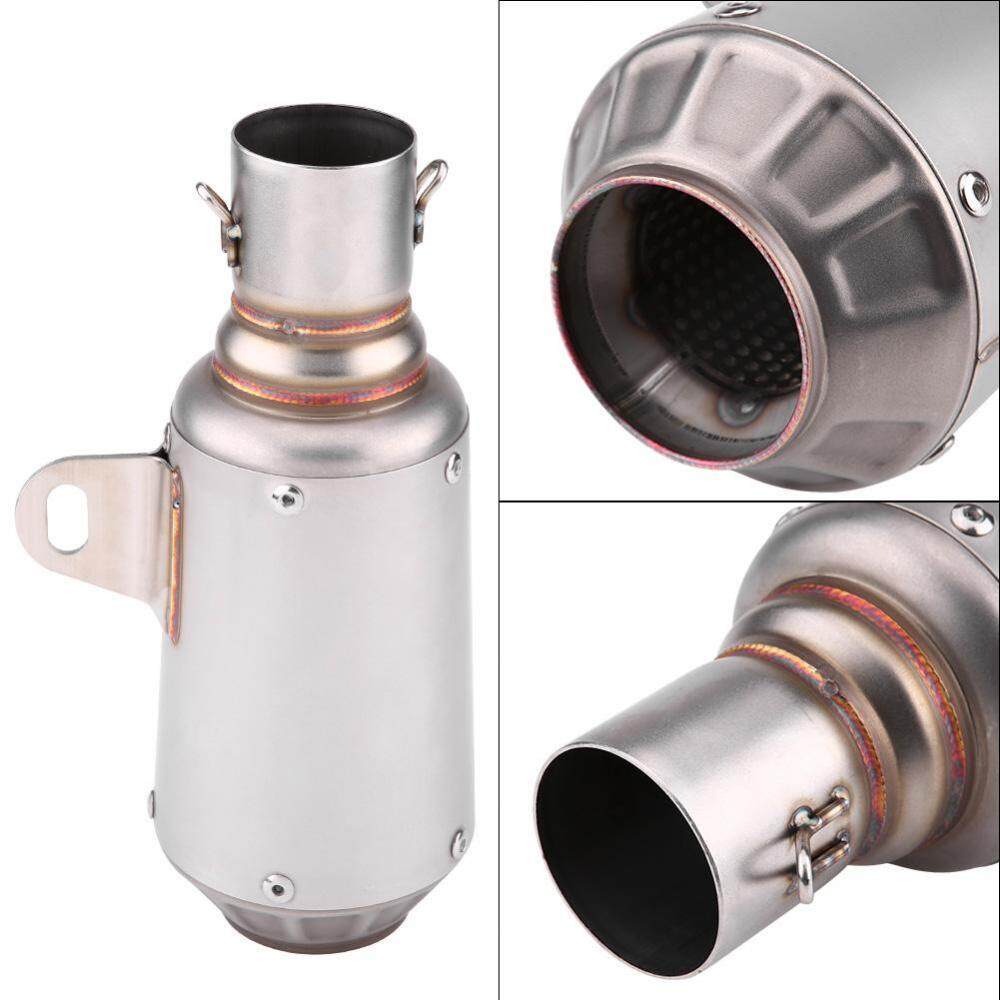 Universal Motorcycle Muffler Exhaust Tail Pipe Tip Stainless Steel