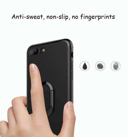 IPhone 6 Plus Case, iPhone 6 วินาที PLUS Case, Luxury แหวนที่วางแบบโลหะการดูดซับแม่เหล็กฝาครอบเคสใส่โทรศัพท์