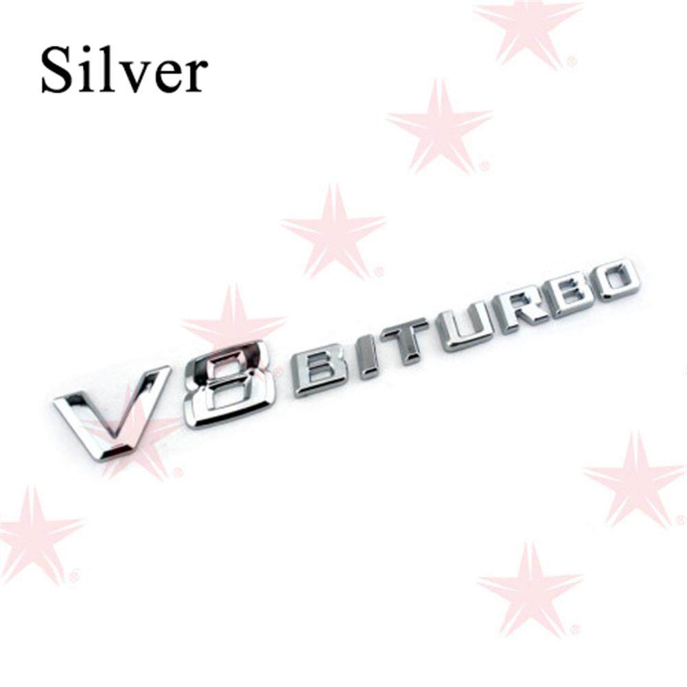 ราคาถูกรถสติกเกอร์คุณภาพสูงสัญลักษณ์รถโลโก้สำหรับ Benz V8 Biturbo