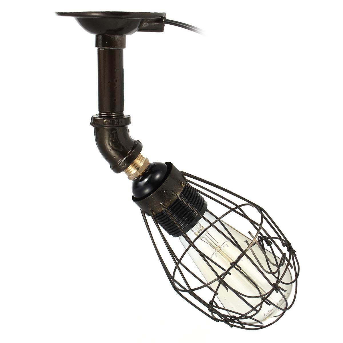 industrial loft metal pipe wall light With light bulb - intl