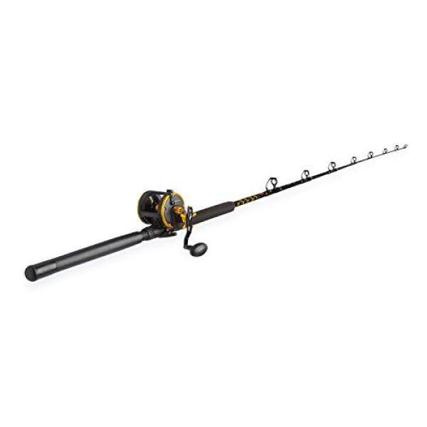 Penn Squall 30 Level Wind Fishing Rod and Trolling Reel Combo, 6.5 Feet