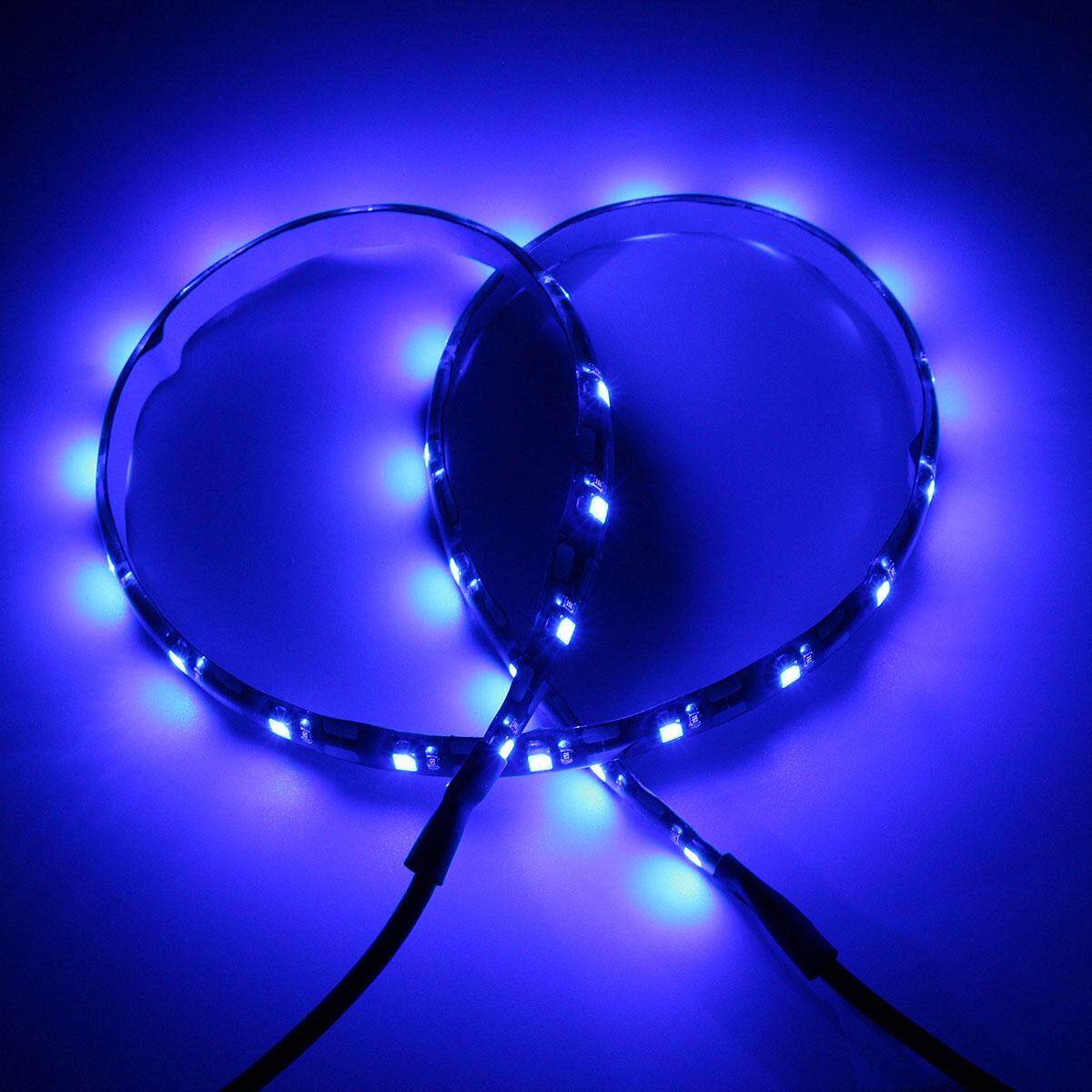 Colour Changing 5V RGB 5050 LED Strip USB TV Background PC Mood night Light lamp (Blue) - intl