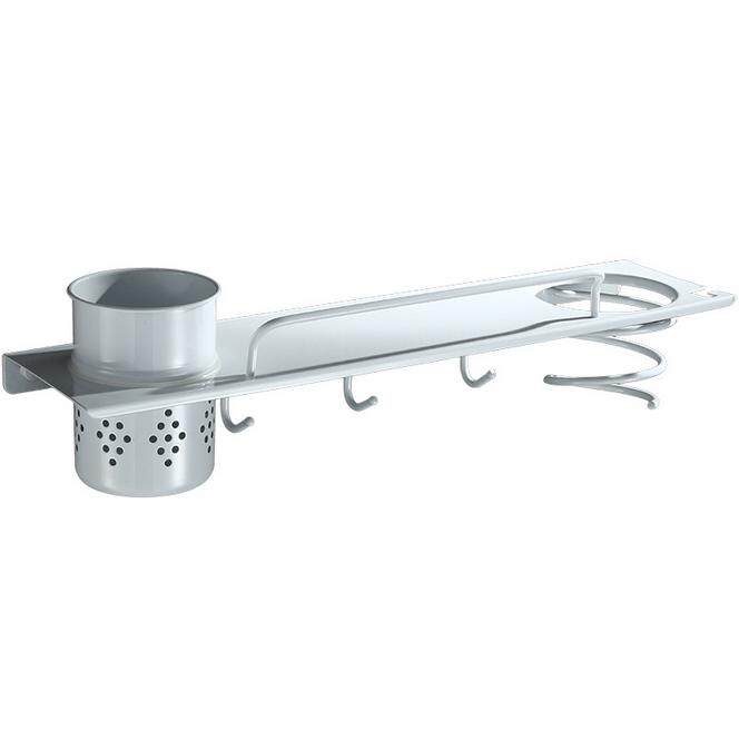 Biggers vệ sinh Bắc Châu Âu Màu Trắng phong cách màu sắc Inox 304 nhà tắm 43 cm Chiều dài máy sấy tóc giá đỡ với lược cốc và móc treo