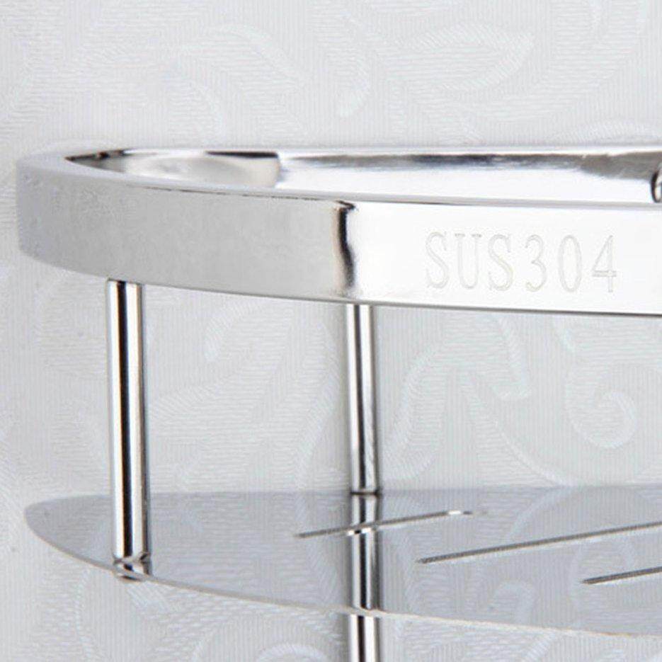 BELLE Stainless Steel Anti-rust Storage Shelf Hanging Rack Soap Sponge Holder