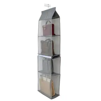 Buybowie Detachable Hanging Closet Organizer For Bags And Cloth