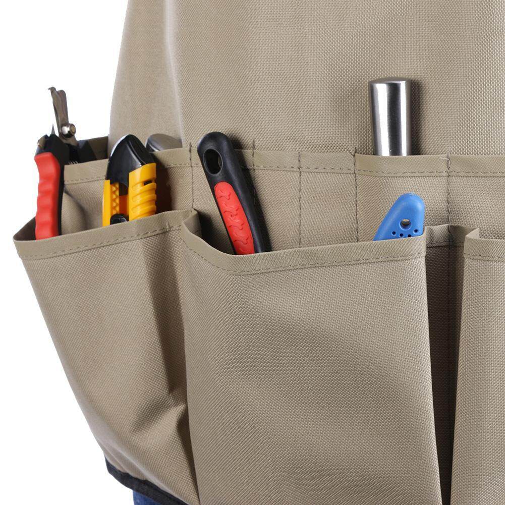 14 Pockets Technician Carpenter Car Repair Garden Tool Apron Work Clothes