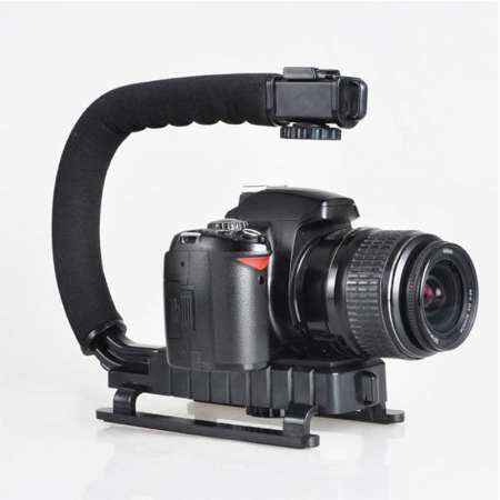 B-F วิดีโอตัวจับยึดที่มีเสถียรภาพ Grip เครื่องกันสั่นแบบมือถือสำหรับ SLR Camera