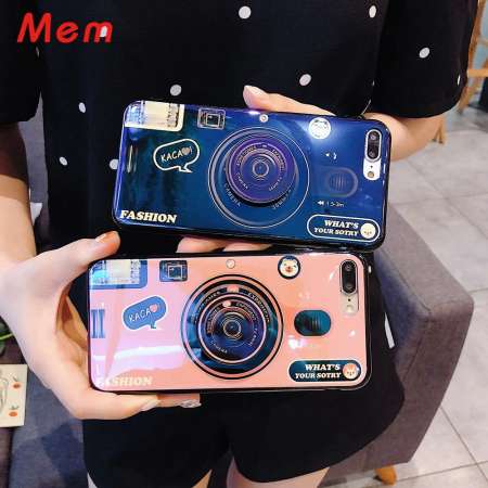 Mem กล้อง Glitter ด้านหลังนุ่ม TPU Stand สำหรับ OPPO A71 2018