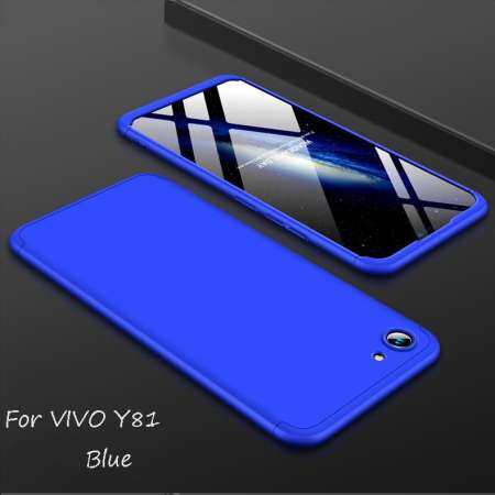 3 in 1 Double Dip 360° Full Protection Ultra Slim Hard Plastic/PC matte Phone Case / Anti falling Phone Cover/Shockproof Phonecase /Phone Protector For VIVO Y81 for vivo y81