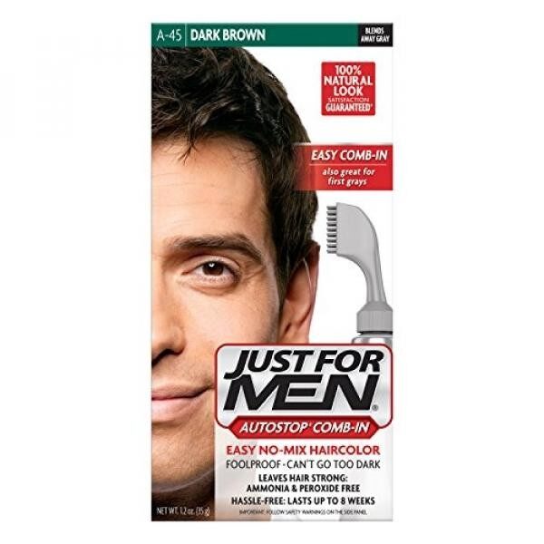 Just For Men Autostop Mens Comb In Hair Color Dark Brown Lazada