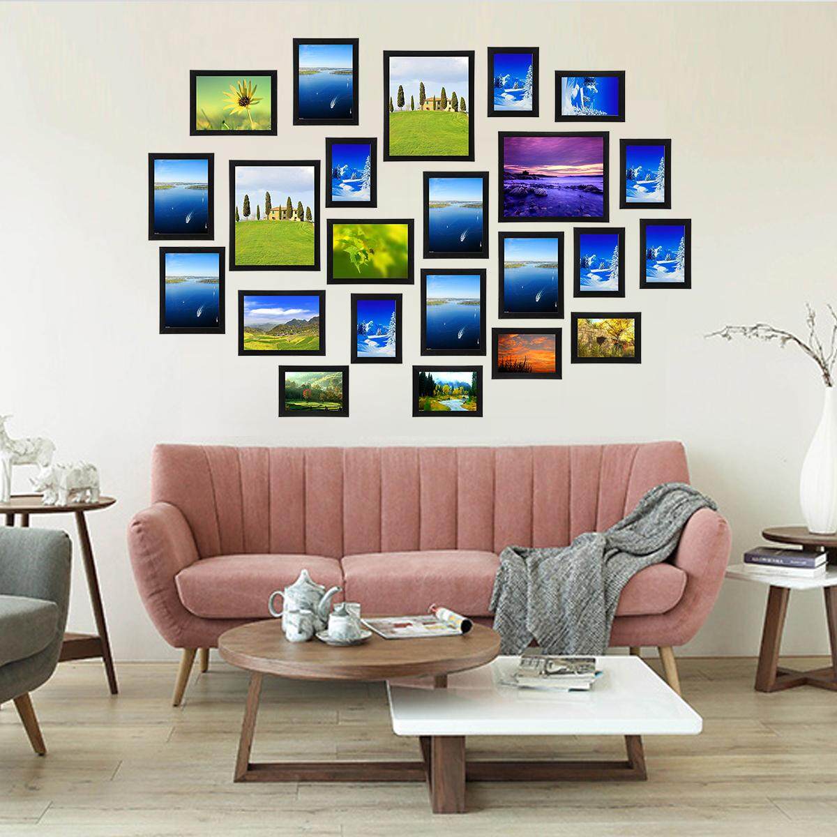 Picture wall creative household frame wall 23 Pcs black