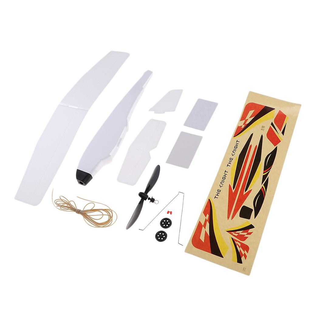 Dovewill Elastic Powered Fixed-wing Airplane Glider Flying Toy for Kids Children Gift
