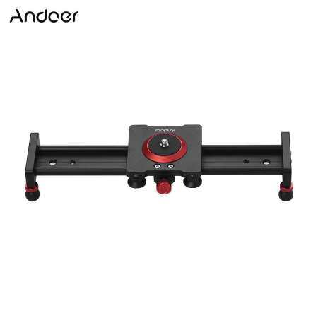 Andoer 30 เซนติเมตร/12 อลูมิเนียมอัลลอยนิ้ว Camera รางเลื่อน Video Stabilizer Rail ปิดป้องกัน DSLR Camera กล้องวิดีโอ DV ฟิล์มถ่ายภาพ, โหลดได้ถึง 11Lbs