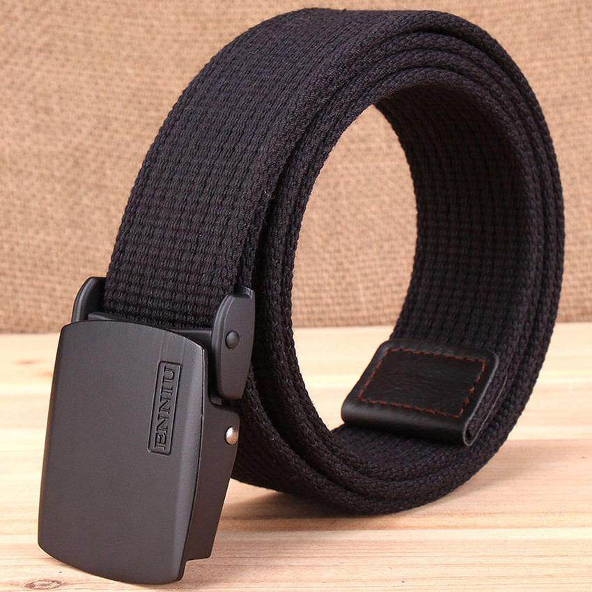 Waist Belt Military Style Tactical Canvas Belt Automatic Buckle