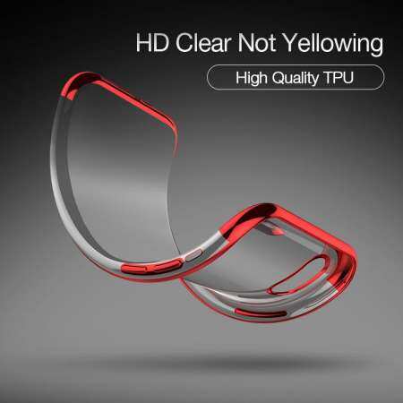 Cafele For iPhone XR XS Max Plating Phone Case Clear TPU Soft Phone Cover Luxury Cases